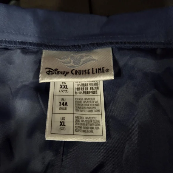 Disney Cruise Line Sailor Captain Blue Jacket Size Youth XXL Or Prince - Picture 3 of 4